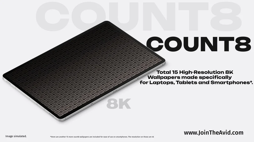 Count8 4k 8K HD wallpapers for smartphone and desktop Mac