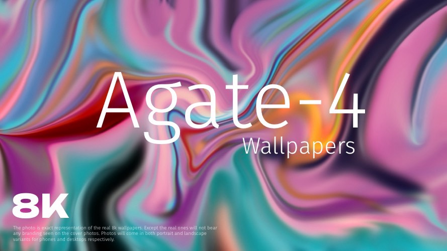 AGATE-4 Wallpapers Pack for Samsung Galaxy, Google Pixel and iPhones